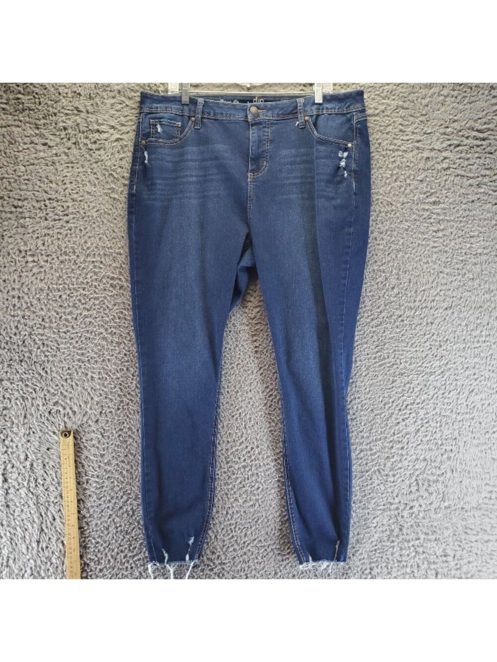 Dip Jeans Womens 18W Blue High Rise Skinny Repreve Stretch Denim *Read*